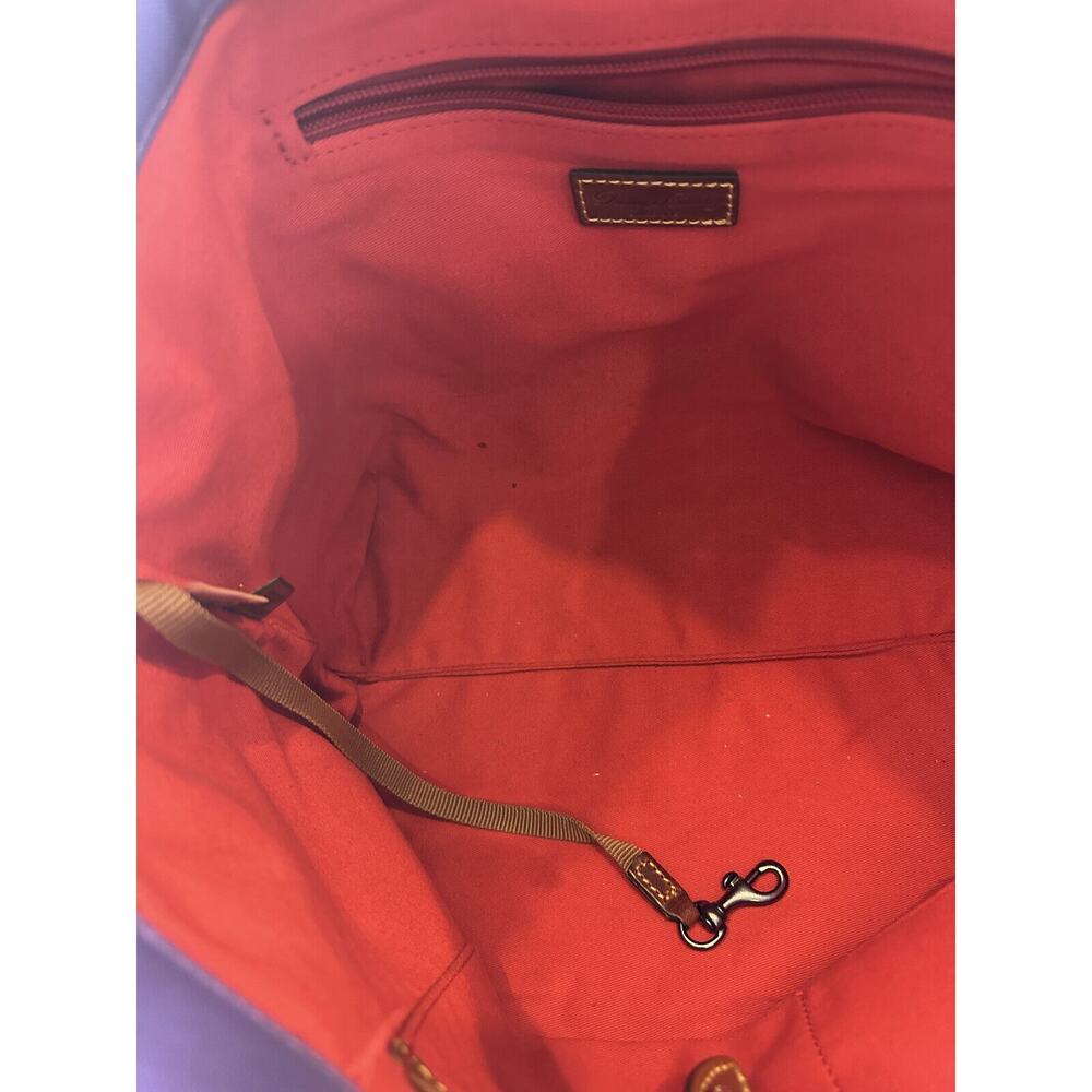 Dooney & Bourke Nylon Shopper Tote Bag Purple HTF Rare Color Large Shoulder Bag - Picture 10 of 15